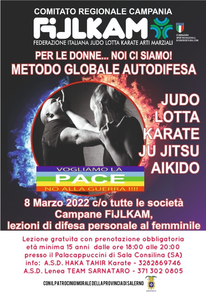 Invito evento 8 marzo 2022 “Per le Donne… Noi ci siamo!” – Lezione di difesa personale femminile